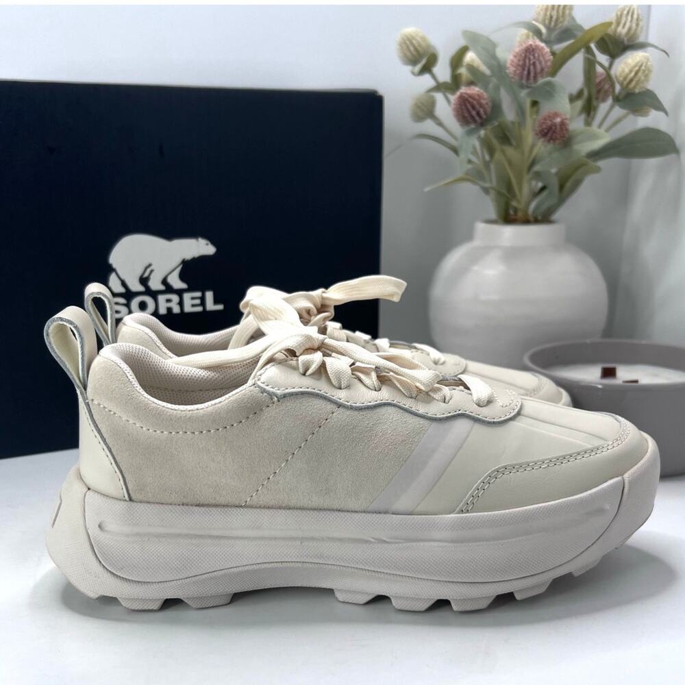 Sorel Ona 503 Everyday Low Sneaker Sea Salt Cholk Women's 6.5